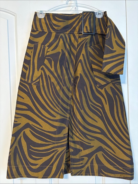 3.1 Phillip Lim Dresses & Skirts - 3.1 Phillip Lim Zebra Belted Top Stitched Midi Skirt
